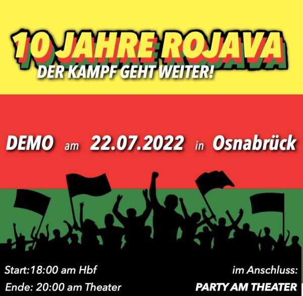 ANF | Kämpfen und feiern: Zehn Jahre Rojava-Revolution!